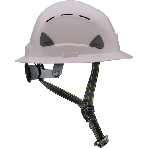 Fibre Metal Climbing Style Helmet with Full Brim, Meets CSA Type 2, Ratchet Suspension, Vented NRZ Safety Inc.