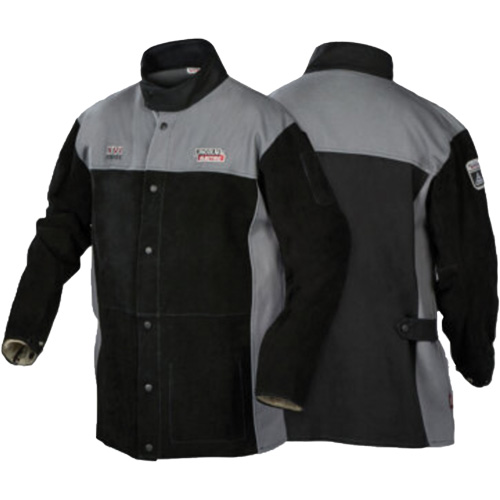 Veste de soudage FR robuste de s&eacute;rie XVI, Cuir, Moyen, Noir NRZ Safety Inc.