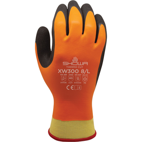 Gants r&eacute;sistants &agrave; la coupe et au froid XW300 , 7/Moyen, R&ecirc;vetement Latex de caoutchouc, Enveloppe en Kevlar NRZ Safety Inc.