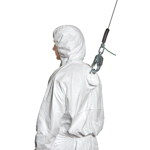 Harness-Compatible Disposable Coverall, Medium, White, Tyvek&reg; 500 NRZ Safety Inc.