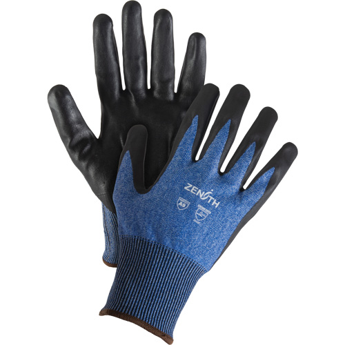 Gants l&eacute;gers et haute dext&eacute;rit&eacute; r&eacute;sistants &agrave; la coupe, Taille 8, Calibre 18, Rev&ecirc;tement Mousse de nitrile, Enveloppe en Acier inoxydable/PEHP/Tungst&egrave;ne, ASTM ANSI niveau A9 NRZ Safety Inc.
