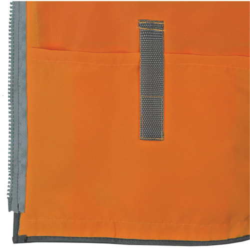 Veste de s&eacute;curit&eacute; pour arpenteur Pioneer avec fermeture &agrave; glissi&egrave;re et dos en maille, Orange haute visibilit&eacute;, Petit, Polyester NRZ Safety Inc.