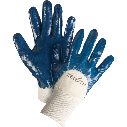 Gants &agrave; doublure interlock de poids moyen, 9/Grand, R&ecirc;vetement Nitrile, Enveloppe en Coton NRZ Safety Inc.