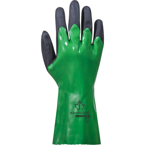 SolvStop Chemical-Resistant Gloves, Size 7, 12" L, PVC NRZ Safety Inc.