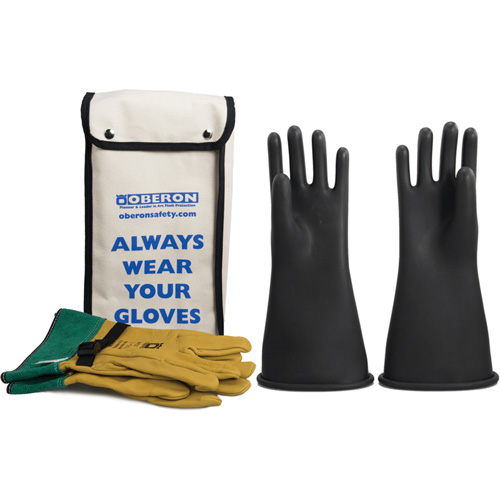 Ensemble de gants en caoutchouc pour l'&eacute;lectricit&eacute; de classe 2, 9, 14" lo, 37 cal/cm², NFPA 70E NRZ Safety Inc.