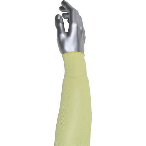 Manchette r&eacute;sistante &agrave; la coupe &agrave; pli unique Kut Gard, Aramide/ATA, 10", ASTM ANSI niveau A4, Jaune NRZ Safety Inc.