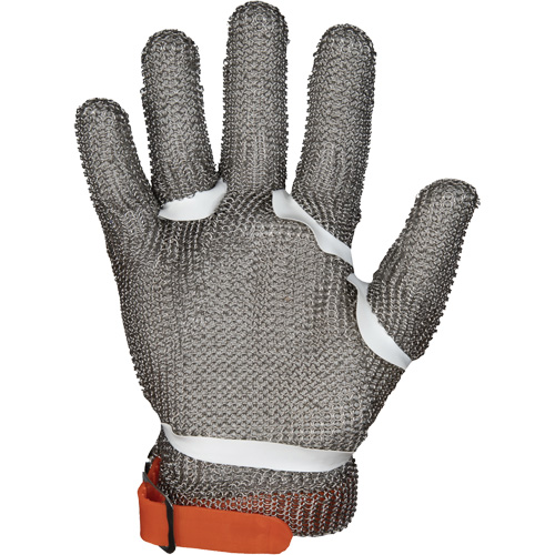 MMG Food Safe Metal Chainmail Gloves, Size 2X-Small, Stainless Steel Shell, ASTM ANSI Level A9 NRZ Safety Inc.