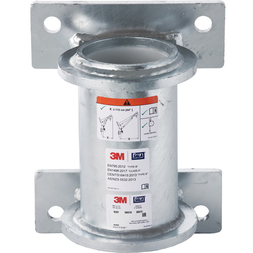 DBI-SALA&reg; Confined Space Wall Mount Base, Galvanized NRZ Safety Inc.