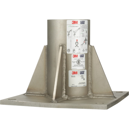 Base de m&acirc;t de potence haute capacit&eacute; en acier inoxydable &agrave; fixation au sol pour espace clos DBI-SALA NRZ Safety Inc.