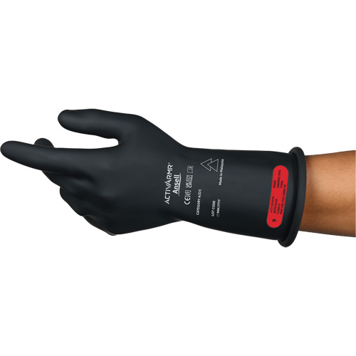Gants &eacute;lectriques isol&eacute;s ultra l&eacute;gers ActivArmr RIG R011BUL, ASTM classe 0, Taille 8, 11" lo NRZ Safety Inc.
