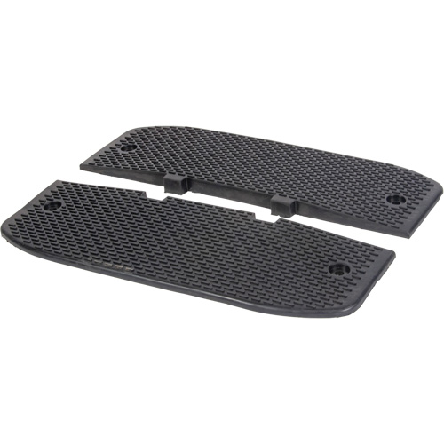 Embouts d'extr&eacute;mit&eacute;s pour bosse de d&eacute;c&eacute;l&eacute;ration, Caoutchouc, 3' lo x 20" la x 2" h NRZ Safety Inc.
