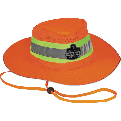 Chapeau de soleil de garde forestier GloWear 8935, 2T-grand/3T-grand, Orange haute visibilit&eacute;, Polyester NRZ Safety Inc.