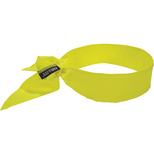 Bandeau de refroidissement Chill-Its 6702 avec polym&egrave;res int&eacute;gr&eacute;s et fermeture &agrave; nouer, Jaune lime haute visibilit&eacute; NRZ Safety Inc.