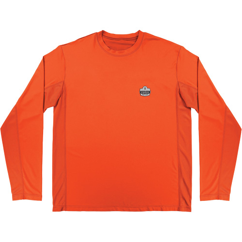 Chill-Its 6689 Cooling Long Sleeve Sun Shirt with UV Protection, Orange, Small NRZ Safety Inc.