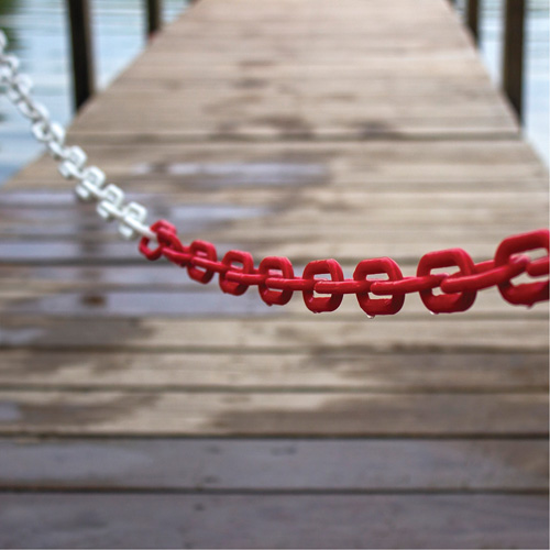 Bicolour Plastic Barrier Chain, Green/White NRZ Safety Inc.