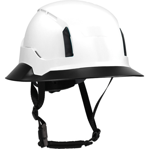 Wide Clip-On Full Brim for RZRBack Climbing Helmet, White NRZ Safety Inc.