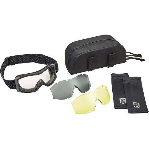 X1000 Ballistic Protection Goggles Kit, Amber/Clear Lens, Anti-Fog/Anti-Scratch, Direct Vent NRZ Safety Inc.