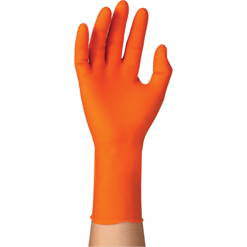 TOUCHNTUFF 93-800 Disposable Gloves, 7.5/8, Latex/Neoprene/Nitrile, 23.6-mil, Powder-Free, Orange NRZ Safety Inc.