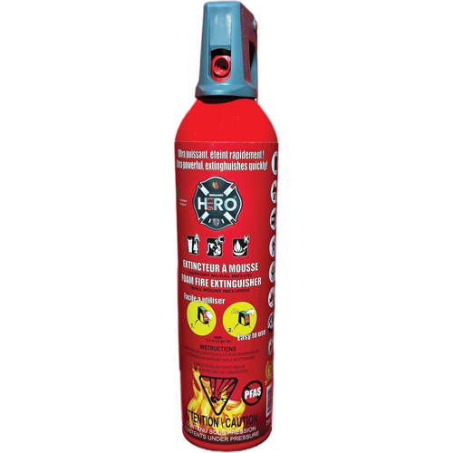 Hero 911 PFAS-Free Fire Extinguisher, ACK, 750 ml Capacity NRZ Safety Inc.