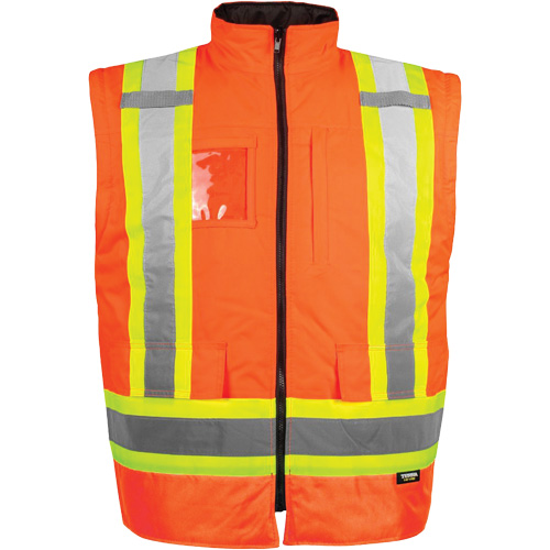 High-Visibility 7-in-1 Jacket, Polyester, High Visibility Orange, 4X-Large NRZ Safety Inc.