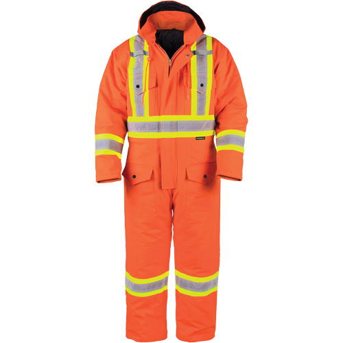 High-Visibility Lined Canvas Overalls, Small, High Visibility Orange NRZ Safety Inc.