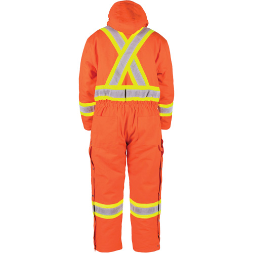 High-Visibility Lined Canvas Overalls, Small, High Visibility Orange NRZ Safety Inc.