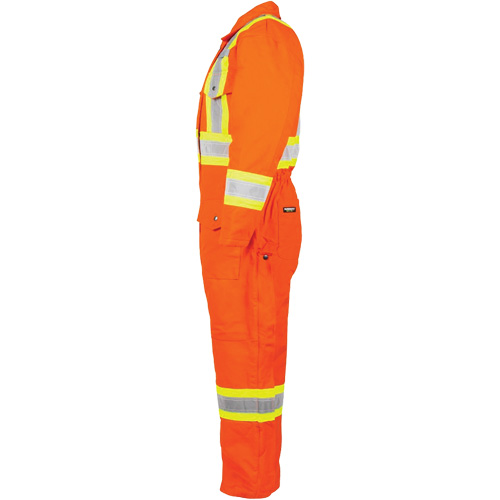 High-Visibility Lined Canvas Overalls, Small, High Visibility Orange NRZ Safety Inc.