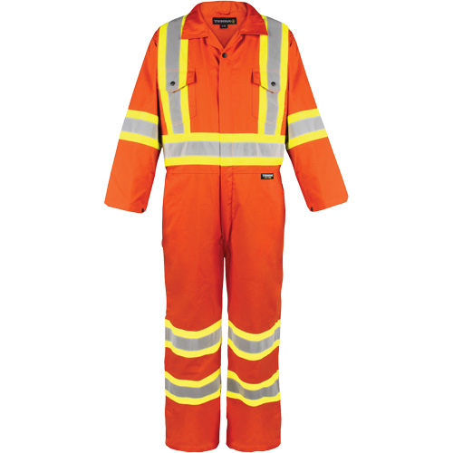 High-Visibility Unlined Coveralls, Small, High Visibility Orange NRZ Safety Inc.