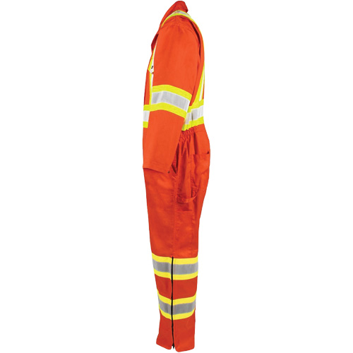 High-Visibility Unlined Coveralls, Small, High Visibility Orange NRZ Safety Inc.