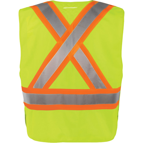 High-Visibility 5-Point Tear Away Vest, High Visibility Orange, Medium/Small, Polyester NRZ Safety Inc.