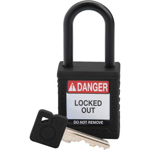 Cadenas de s&eacute;curit&eacute; Velocity, Cadenas de s&eacute;curit&eacute;, Cl&eacute;s diff&eacute;rentes, Nylon, Largeur de 1-1/2" NRZ Safety Inc.