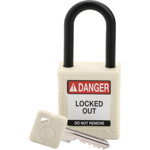 Cadenas de s&eacute;curit&eacute; Velocity, Cadenas de s&eacute;curit&eacute;, Cl&eacute;s diff&eacute;rentes, Nylon, Largeur de 1-1/2" NRZ Safety Inc.