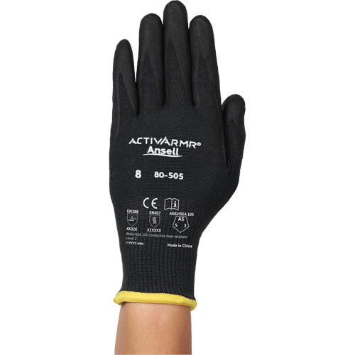 Gants r&eacute;sistants &agrave; la chaleur conductrice et &agrave; la coupe ActivArmr 80-505, Taille 11, Calibre 13, Rev&ecirc;tement Mousse de nitrile, Enveloppe en Kevlar/Intercept, ASTM ANSI niveau A5/EN 388 niveau E NRZ Safety Inc.