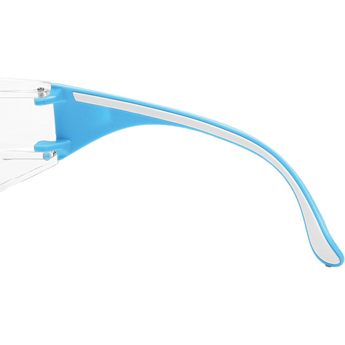 Adapt Lite Blue/White Safety Glasses, Clear Lens, Anti-Fog/Anti-Scratch, ANSI Z87+/Meets/Exceeds CSA Z94.3 NRZ Safety Inc.