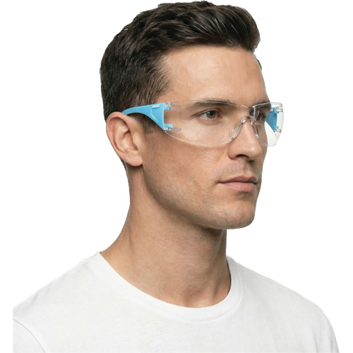 Adapt Lite Blue/White Safety Glasses, Clear Lens, Anti-Fog/Anti-Scratch, ANSI Z87+/Meets/Exceeds CSA Z94.3 NRZ Safety Inc.