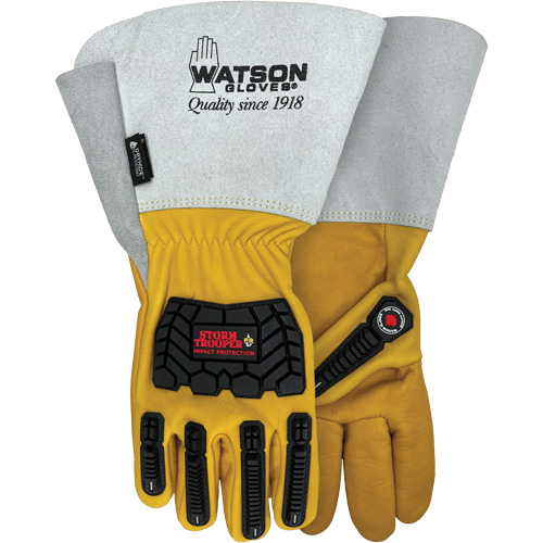 Gants r&eacute;sistants &agrave; leau Storm Trooper, 2T-Grand, Paume en Cuir de vache, Poignet Manchette NRZ Safety Inc.