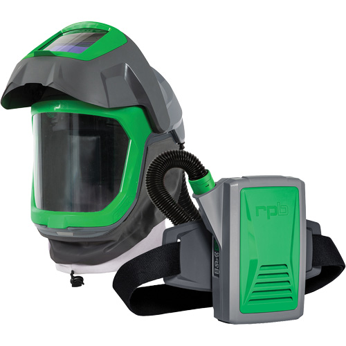 Masque de respirateur Z-Link avec joint de visage, visi&egrave;re & montage &agrave; ceinture, Respirateur &agrave; masque/Masque de soudage, Pile Lithium-ion NRZ Safety Inc.