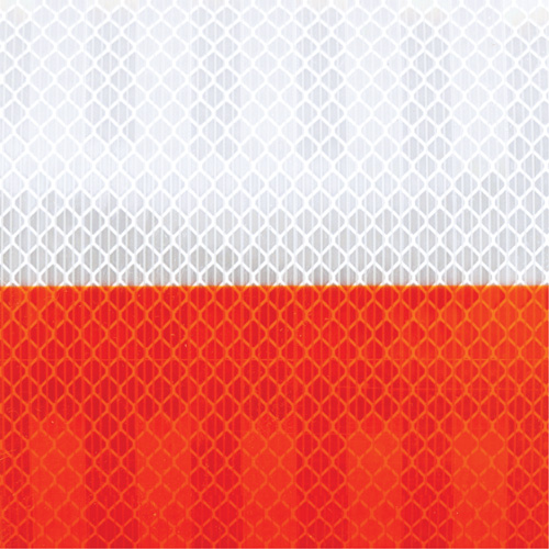 High Intensity Grade Flexible Work Zone Sheeting 382VHIP, 5" W x 150' L, Orange and White NRZ Safety Inc.