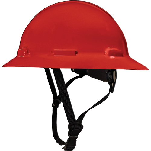 LIDGUARD&reg; Full Brim Hardhat with Chinstrap, Meets CSA Type 1, Ratchet Suspension, Vented NRZ Safety Inc.
