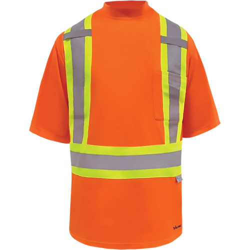 Viking&reg; Safety Bamboo Lined T-shirt, Polyester, Medium, High Visibility Orange NRZ Safety Inc.
