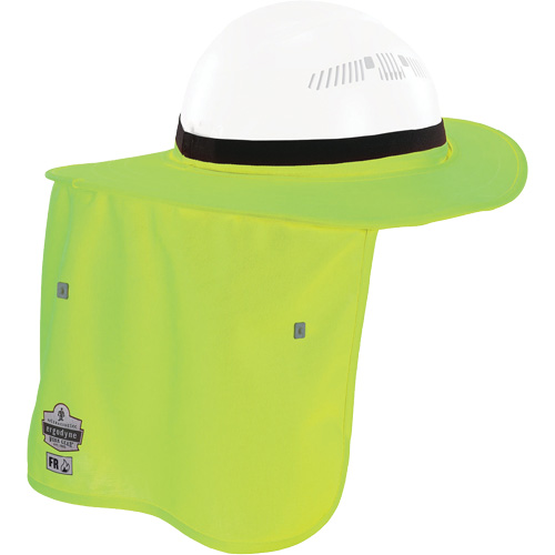 Chill-Its&reg; Lime Green FR Hard Hat Brim with Neck Shade NRZ Safety Inc.