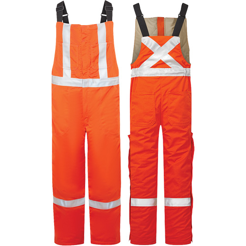 Avenger 9 oz High-Visibility Insulated Bib Pants, Style 525, Men's, X-Large, Orange NRZ Safety Inc.