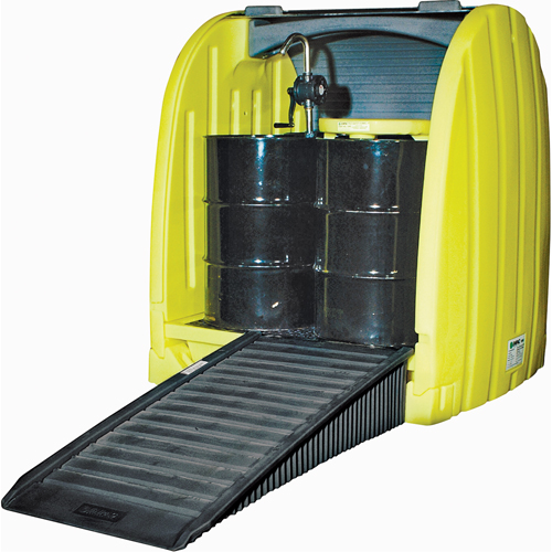 Drum Hardcover & Spillpallet, 65" L x 58" W x 69" H, 6000 lbs. Load Capacity NRZ Safety Inc.