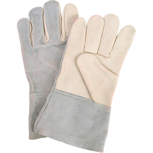 Standard-Duty Work Gloves, Large, Grain Cowhide Palm NRZ Safety Inc.