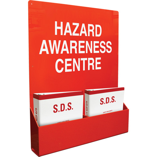 Ensemble de station d'information pour sensibilisation aux risques, Anglais, Compris reliures NRZ Safety Inc.