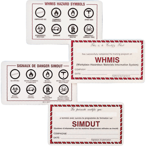 WHMIS Wallet Cards NRZ Safety Inc.