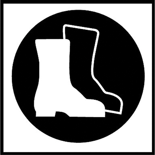 &eacute;tiquettes avec pictogramme Right to Know - Bottes, Vinyle, Feuille, 5/8" lo x 3/4" la NRZ Safety Inc.