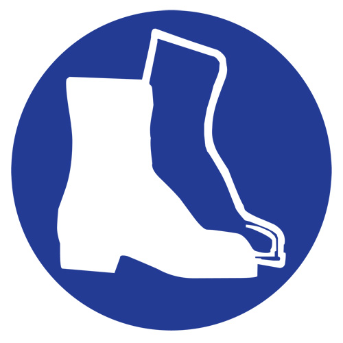 &eacute;tiquettes avec pictogramme Right to Know - Bottes, Vinyle, Feuille, 1" lo x 1-1/8" la NRZ Safety Inc.