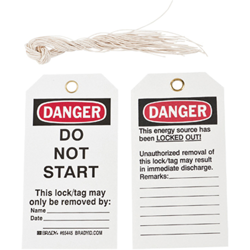 &eacute;tiquettes de verrouillage, Plastique, 3" la x 5-3/4" h, Anglais NRZ Safety Inc.
