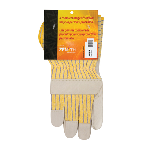 Standard-Duty Dry-Palm Fitters Gloves, Large, Grain Cowhide Palm, Cotton Inner Lining NRZ Safety Inc.